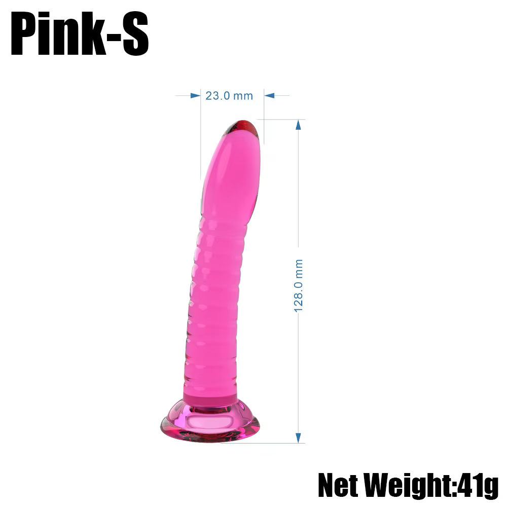 Crystal Jelly Realistic Dildo – 5″ Pink